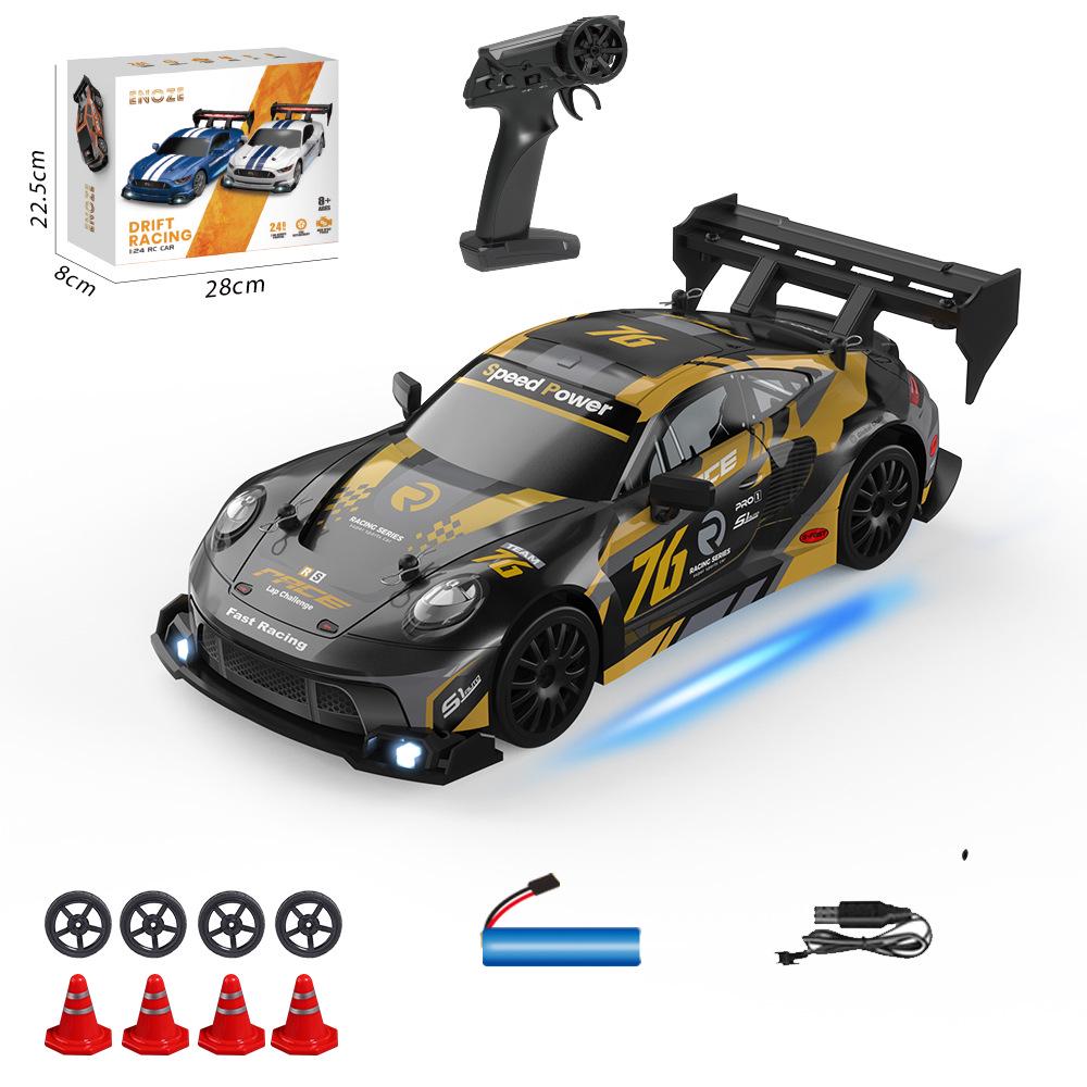 1:14 Scale RC High-Speed Drift GTR Sports Car - 4WD, Lights, Remote Controlled Racing Toy for Boys