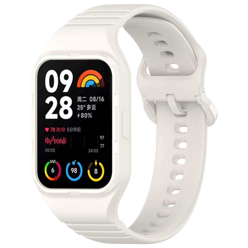 For Xiaomi Smart Band 8 Pro Easily Adjustable Watch Strap Flexible Silicone Wrist Band