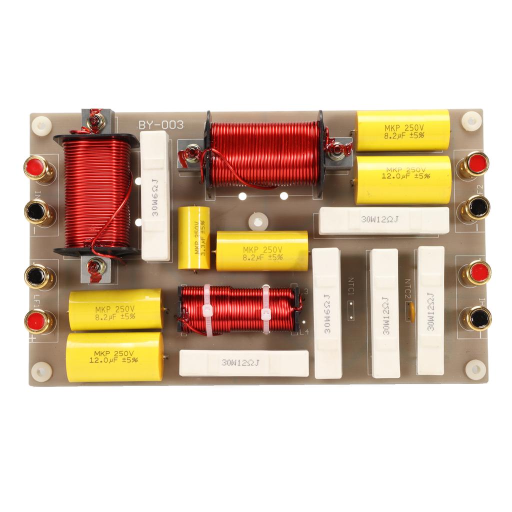 3 Way Crossover Filters Professional 800W Treble Bass Frequency Divider for Stage Speaker