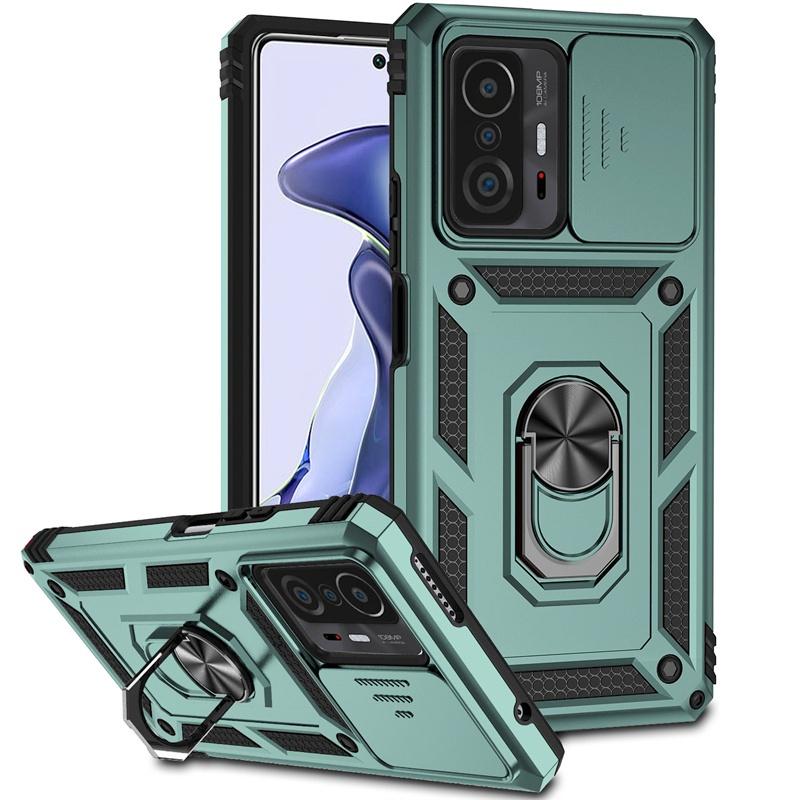 For Xiaomi 11T Pro Case Shockproof Armor Magnetic Holder Ring Funda For Xiomi Mi 11T 11 T Pro 11TPro Mi11T Lens Protector Cover