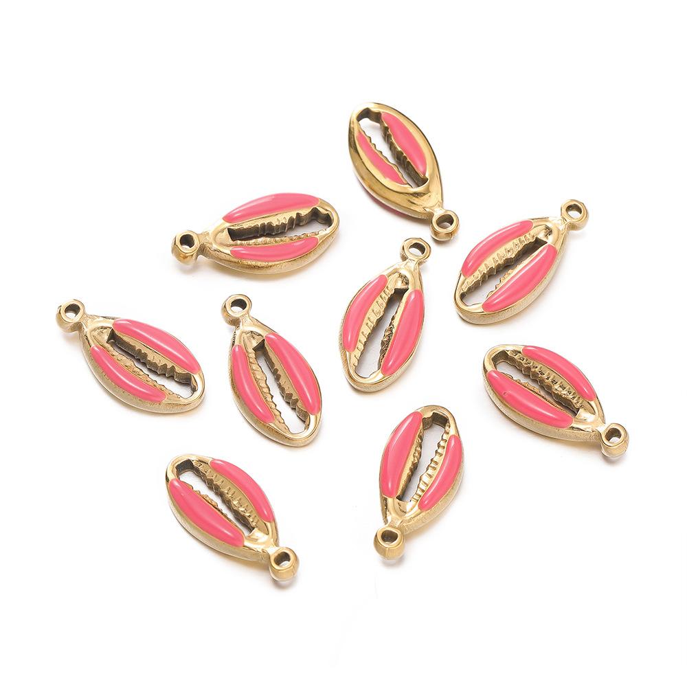 17MM Stainless Steel Shell Oil Drop Pendant Pendant DIY Earrings Bracelet Necklace Jewelry Accessories