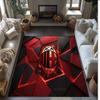 AC Milan Printed Flannel Area Rug Non Slip Soft Polyester Floor Carpet Indoor Decor Mat for Bedroom Living Room Sofa Game Room Home Decoration