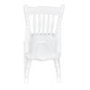 1:12 Dollhouse Chair Wood Doll House Miniature Rocking Chair White Mini Dollhouse Furniture