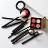 OVW 2 Stück Ziegen-Profi-Kosmetik-Make-up-Pinsel, Werkzeuge, natürliches Haar, schwarze Malerei, Holzgriff, Brochas Maquillaje Pelo Natura