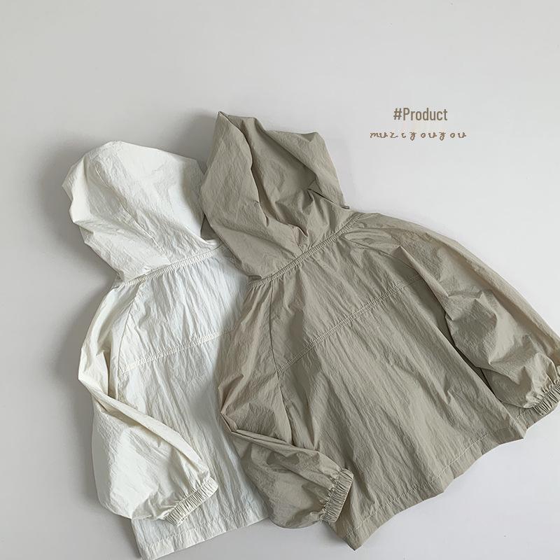 Kinder Sommer Sonnenschutzjacke - Leicht, Modisch Koreanischer Stil für Jungen und Mädchen, Baby Oberbekleidung, Klimaanlagen-Cardigan.