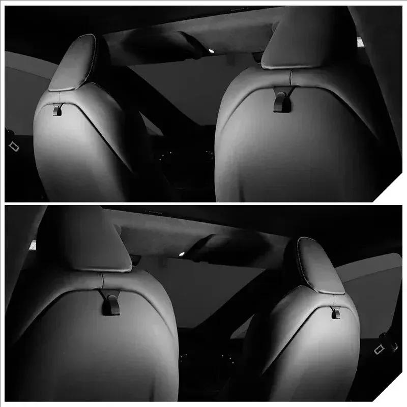 For Tesla Model X S 2025 2024 Front Seat Backrest Hook Sundries Storage Organizer Convenient Hanging Hook Interior Accessories