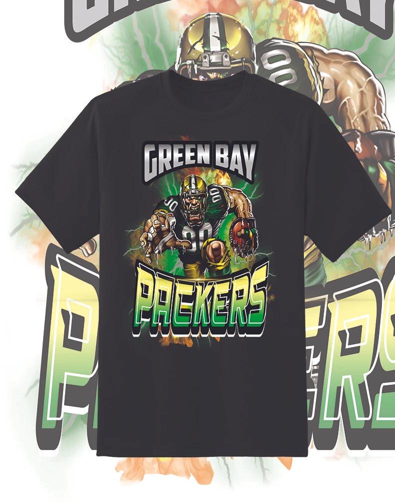Green Bay Packers Attack Shirt Sizes!! Youth-6XL L