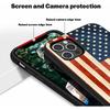 Case for iPhone 13, Retro American Flag Shockproof Soft Silicone Case Protective Cover for iPhone 13