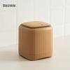 Non-slip Plastic Wastebasket Press Type Paper Waste Bin Creative Desktop Trash Can  Bedroom
