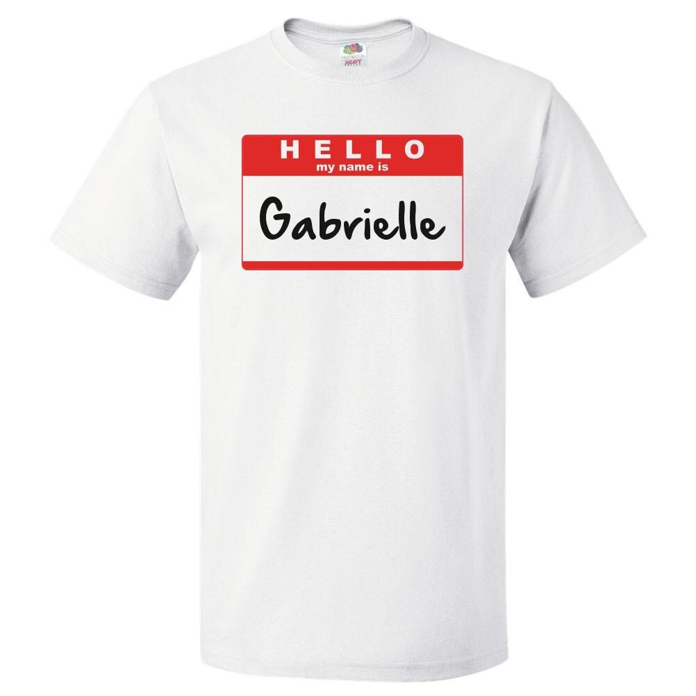 Camiseta Hello My Name Is GabrielleSe abre en una nueva ventana o pestaña XL