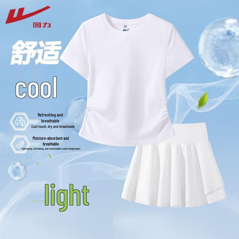 Warrior Women s Slim-Fit Short Sleeve Top  Skirt Set L