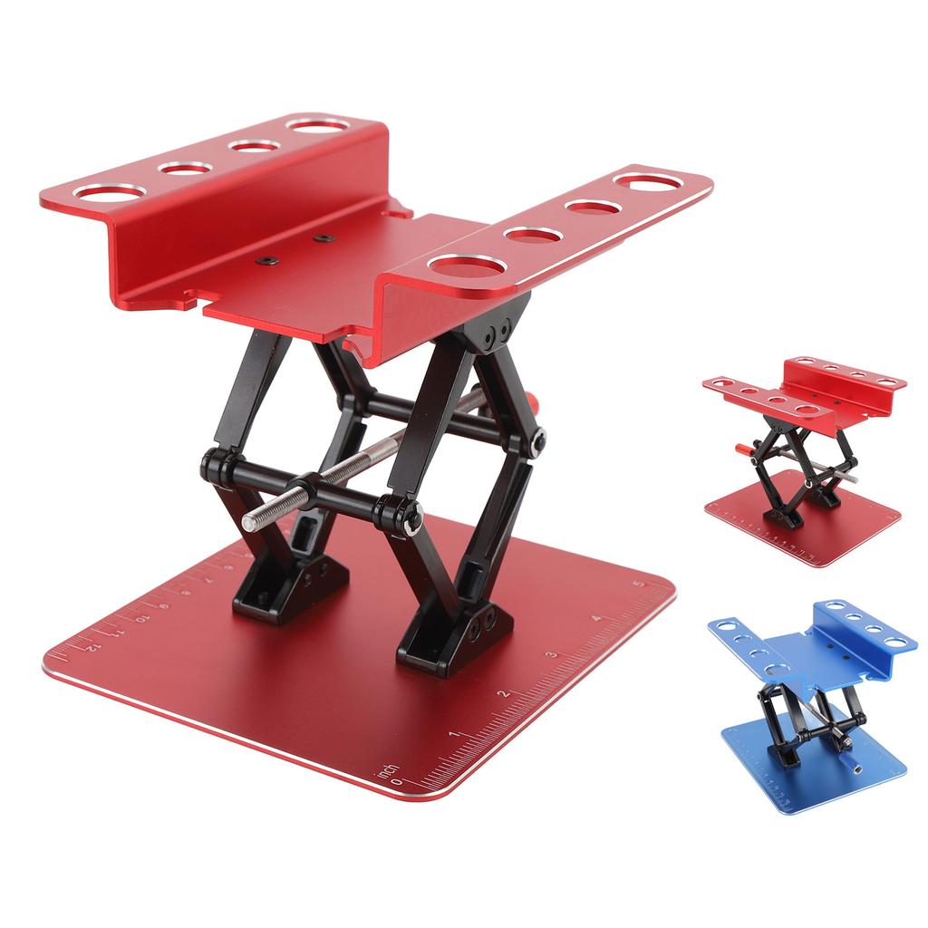 RC Car Work Stand Simulation Metal RC Repair Workstation Support Elevating Platform Rotatable for 1: