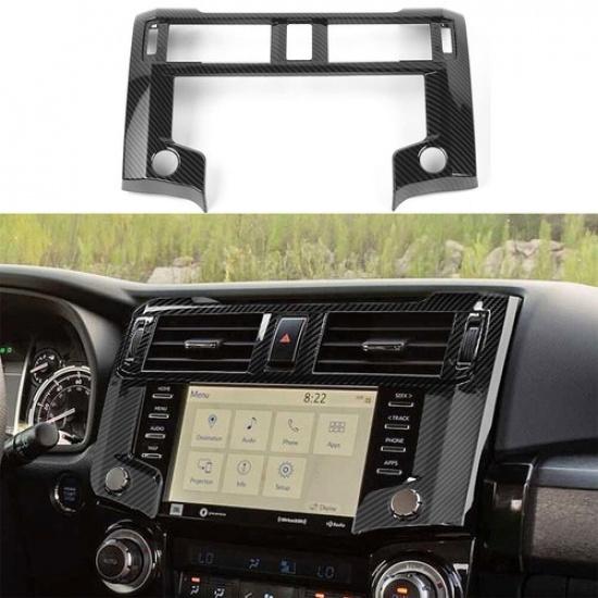 

Interior Center Console Navigation Decal Panel Cover Trim for 4Runner 20+ Carbon