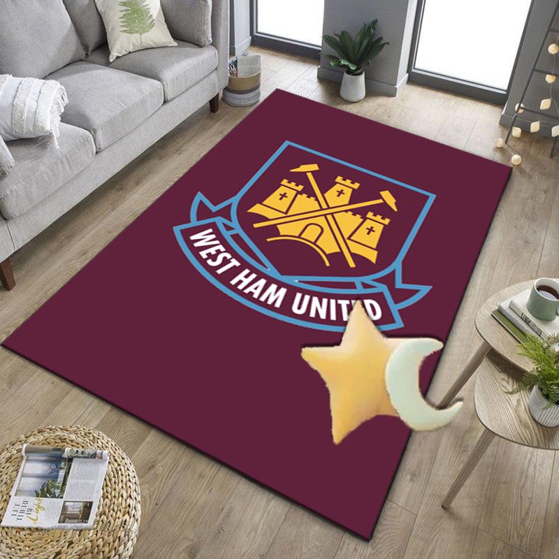 Football Club Emblem Office Rug Chair Mat, Game Carpet, Suitable for Front Door, Bedroom, Living Room, Desk, Holiday Gift