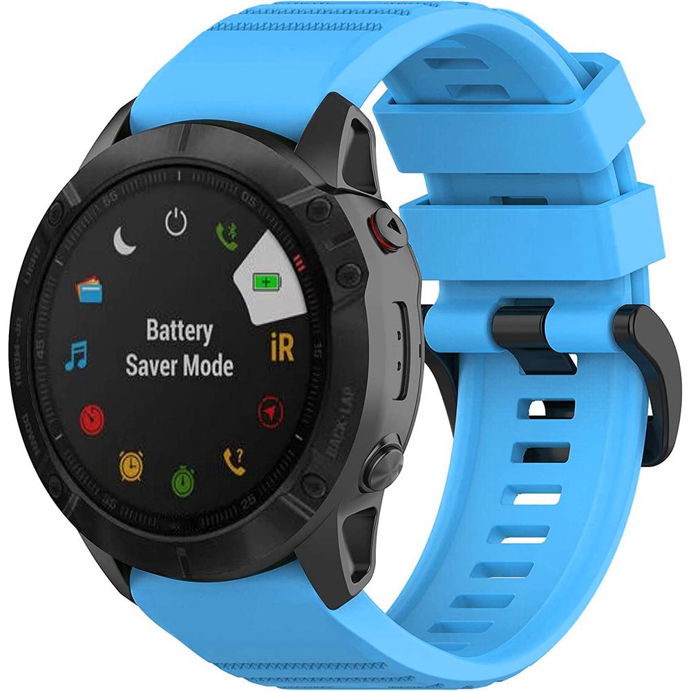 QuickFit Silikonarmband für Garmin Fenix 26mm, Blau