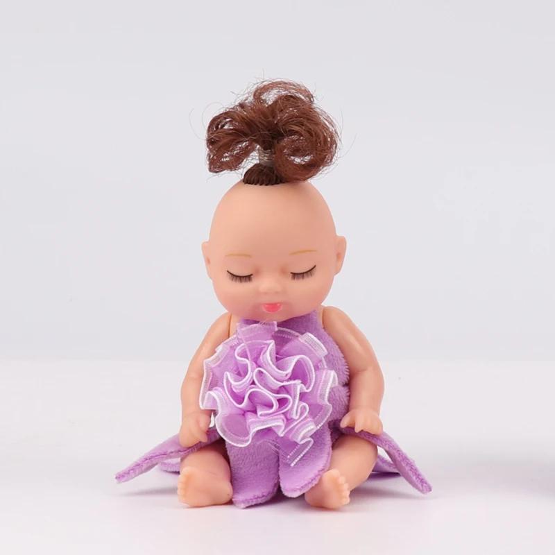 1pc Mini Reborn Doll Kit Toy Simulation Reborn Baby Princess Cute Sleeping Dolls Toy with Clothes Accessories Bebés Reborns