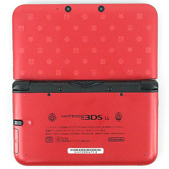 Used Nintendo 3DS LL New Super Mario Bros Edition Red, Handheld Gaming Console, Dual Screens, Stylus