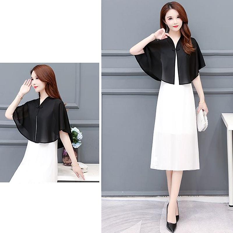 Chiffon Short Outer Wear Sunscreen Shawl Women Sun Clothing Summer Spring Sun Protection Cloak Lace Thin Jacket