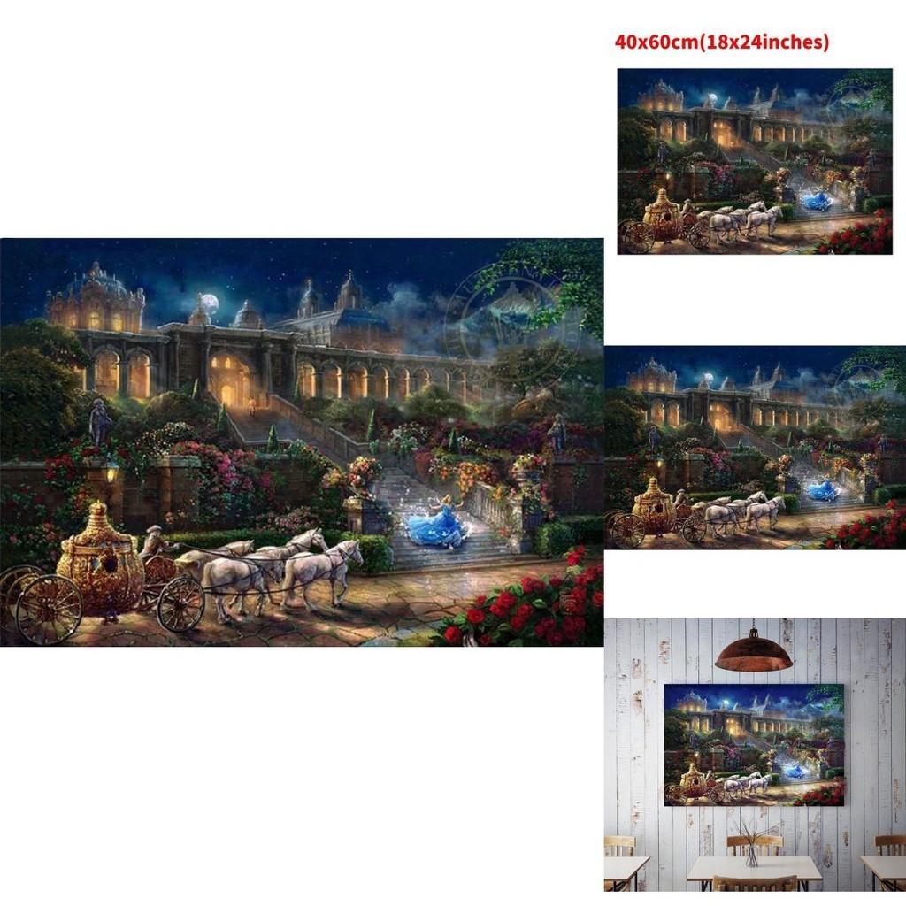 Meerjungfrauen-Prinzessin Leinwand Wandkunst Modernes Märchen Kinderzimmer Dekor Malerei