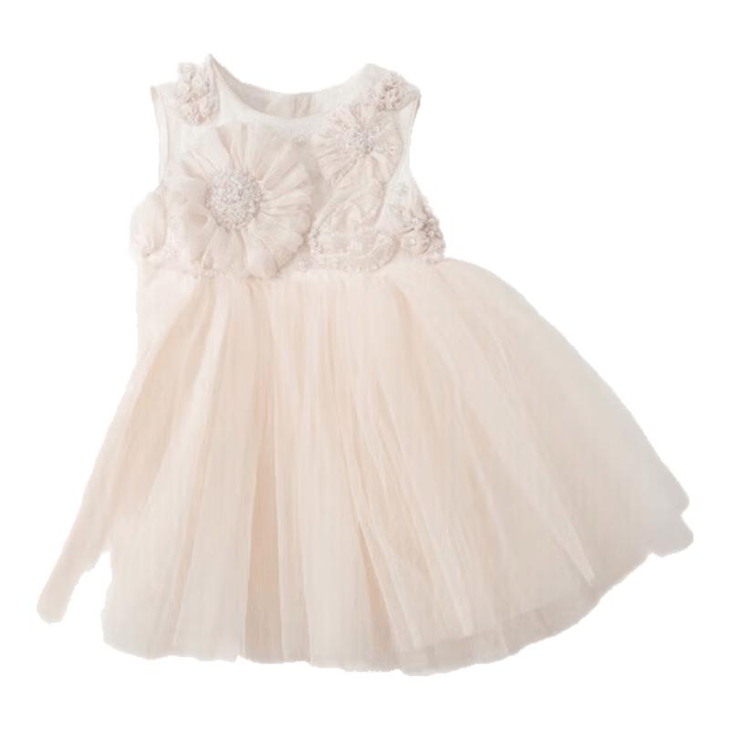 Girls' Summer Sleeveless Princess Party Dress