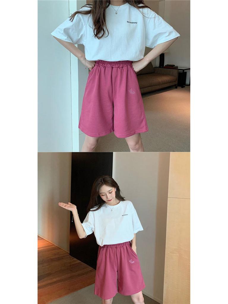 Women's High-Waist Korean Style Casual Summer Shorts - 2024 Trend for Yoga, Home, & Sports