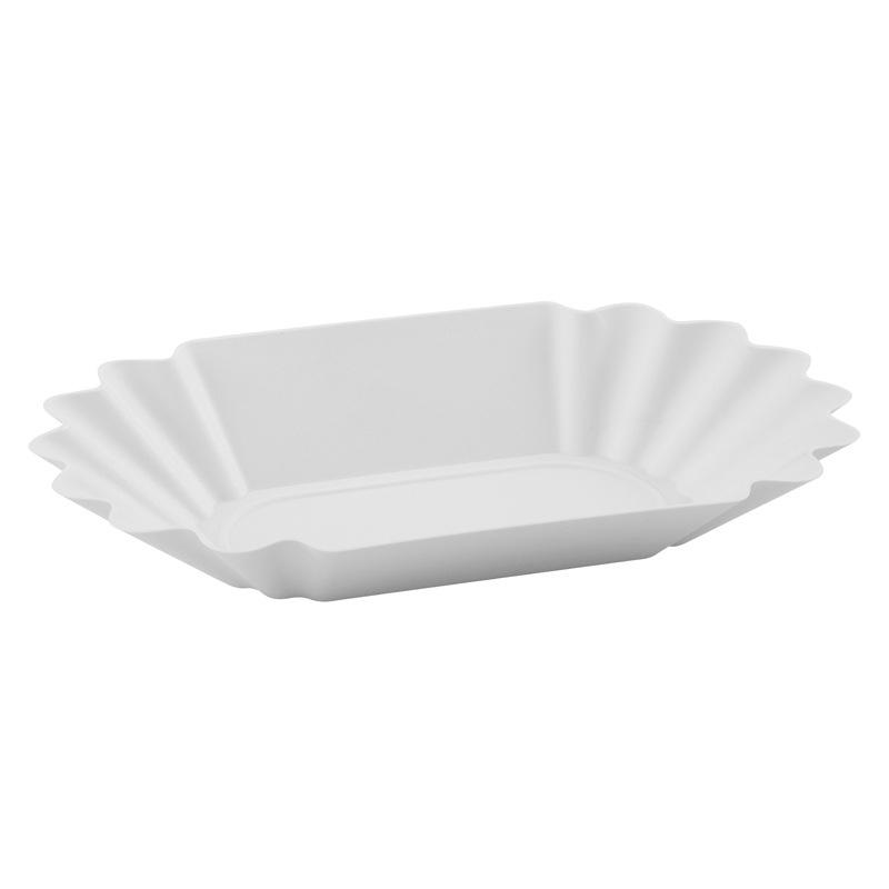 Plastic Coffee Bean Tray Oval Reusable Sample Display Tray Practical Snack Serving Tray Coffee Beans Display белый