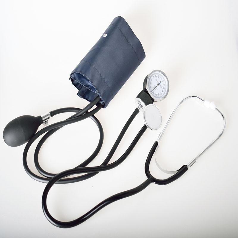 Premium Quality Aneroid Sphygmomanometer Arm Blood Pressure Monitor Kit With Stethoscope