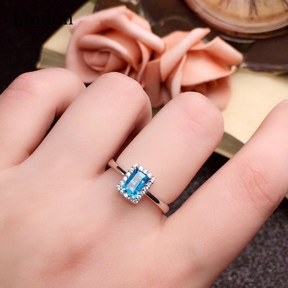 Lindon Women Copper Alloy 5A Zircon Rings Necklace Pendant Set Wedding Party Gift