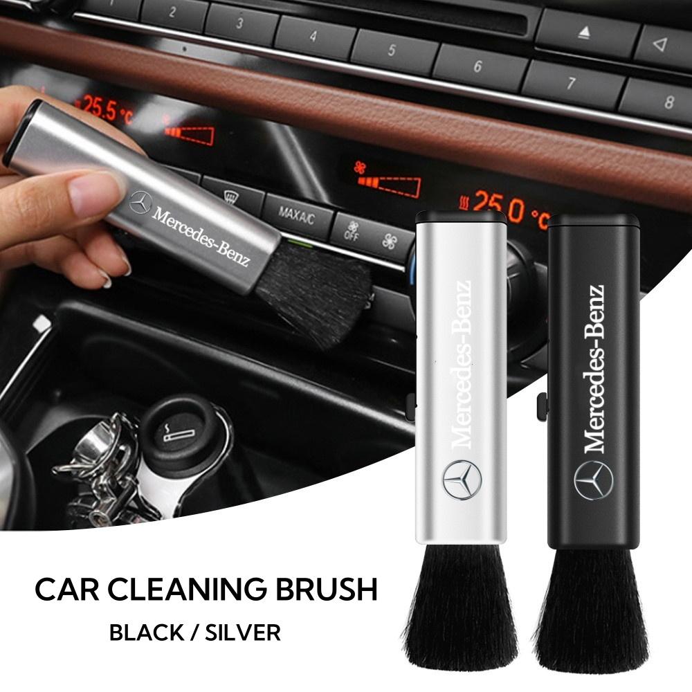FA03Car Retractable Cleaning Brush JSSSQJS For Mercedes Benz AMG W203 W204 W205 GLC Artificial Wool Small Brush Interior Mouldings