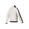 Fila Retro Sports Stand Collar Jacket Color Block Fitness Knitted Jacket Women Jackets Pebble-Gray A11W411501F-GY