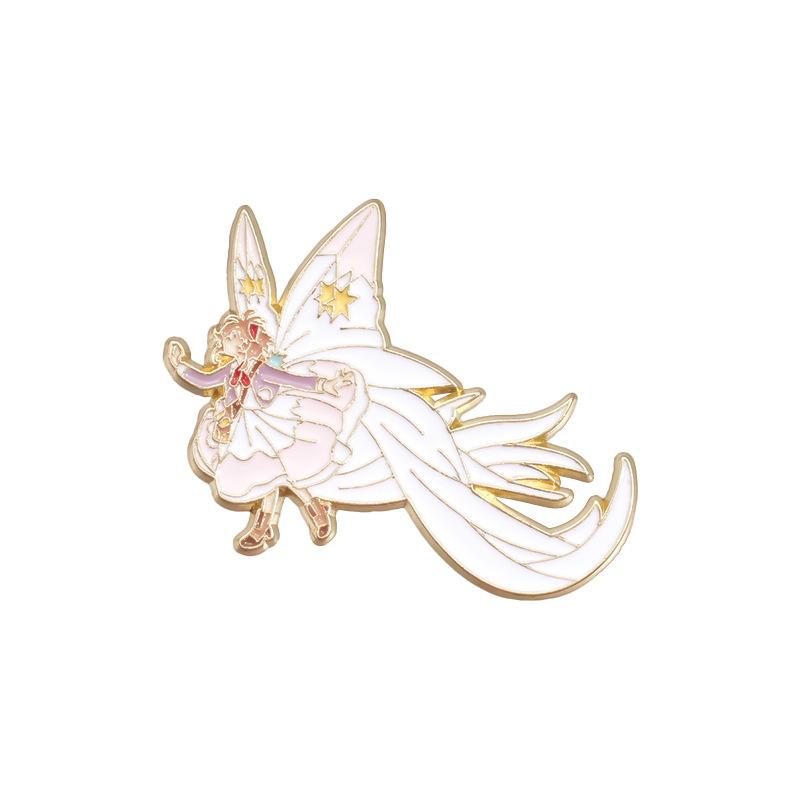 

Anime Angel Delightful Wings Badge Highend Alloy Brooch Trendy Accessory For Daily Wear QHXZ1705