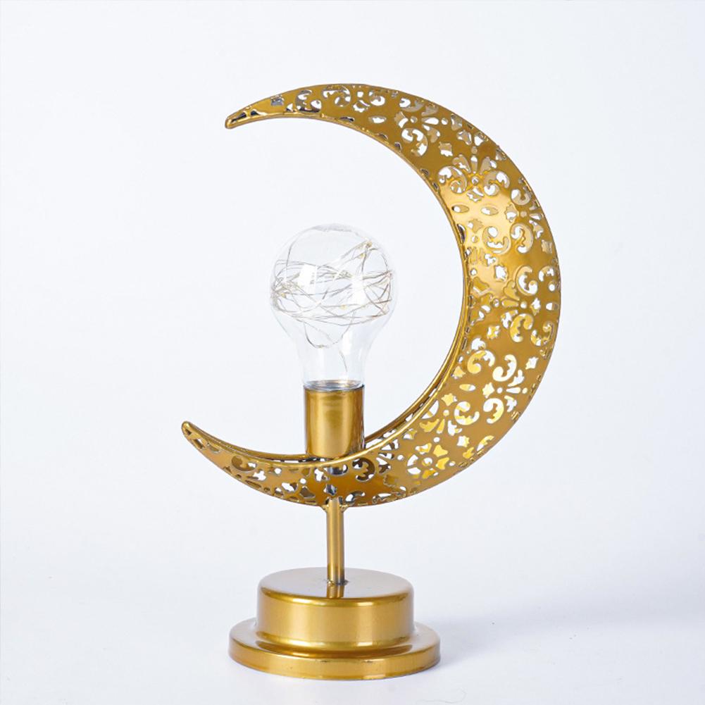 Led Fairy String Light Garland Muslim Style Moon-shaped Atmosphere Table Lamp Perfect Home Decoration