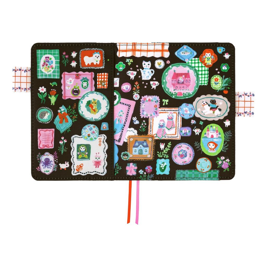 Hobonichi Techo Original Planner Yumi Kitagishi White Cat Table Decoration (A6) Cover /