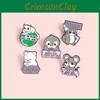 Cute Cartoon Animal Brooches Featuring Adorable Cats Penguins And Polar Bears For Unique Style