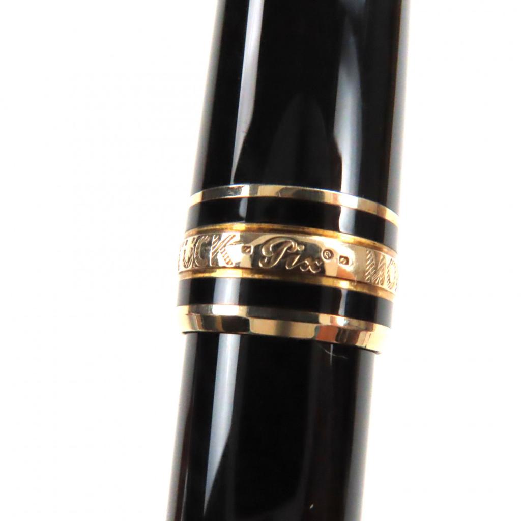 Excellent MONTBLANC Ballpoint Pen Meisterstck Classic Black Gold Mens Used