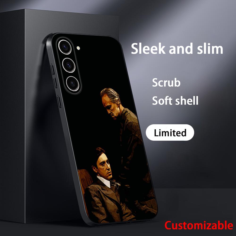 The Godfather Classic Movie Posters Phone Case For Samsung Galaxy S26 S25 S24 S23 S22 S21 Plus Ultra Note20 Soft Black