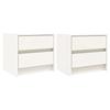 Maison Exclusive - Tables de chevet 2 pcs blanc 40x31x35,5 cm bois de pin massif
