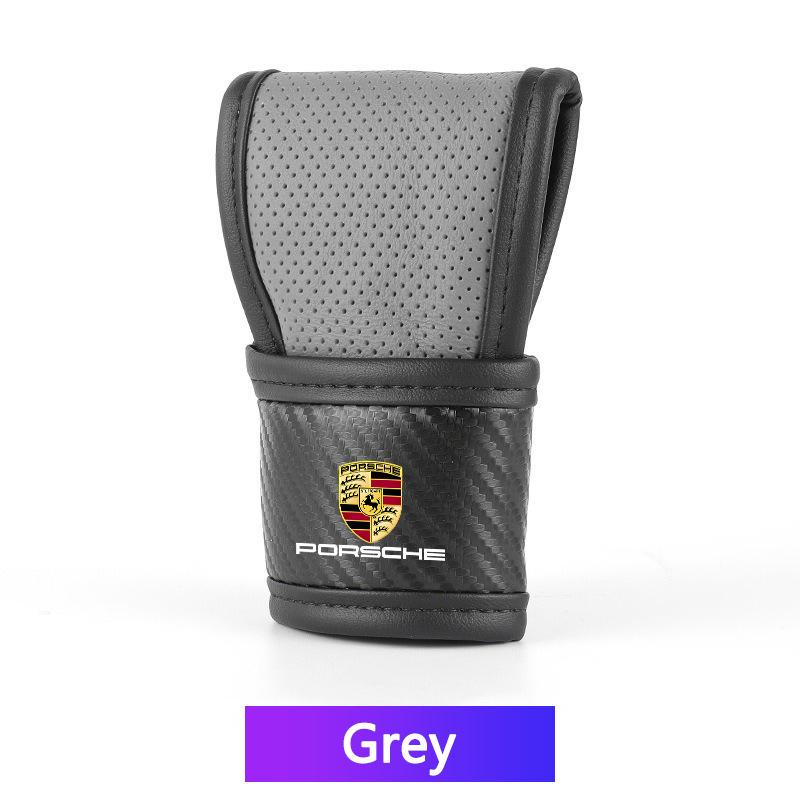 High-end Car Interior Shift Handle Covers Non-Slips Gearshift Cover For Porsche 911 Cayenne Cayman Panamera Macan Taycan Boxster