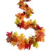 2Pcs Artificial Leaves Vine Hanging Plant for Thanksgiving Decoration, Artificial Vine Autumn Festival Decoration