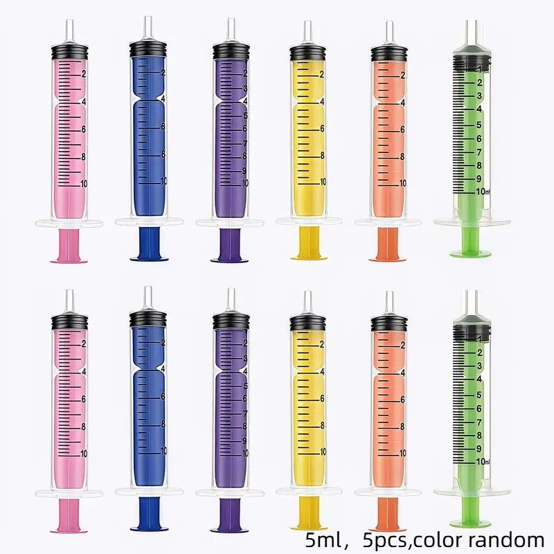 5Pcs 5/10ML Pet Disposable Feeders Small Animal Syringe Feeders Specification Plastic Syringe Dog Cat Puppy Feeder Supplies