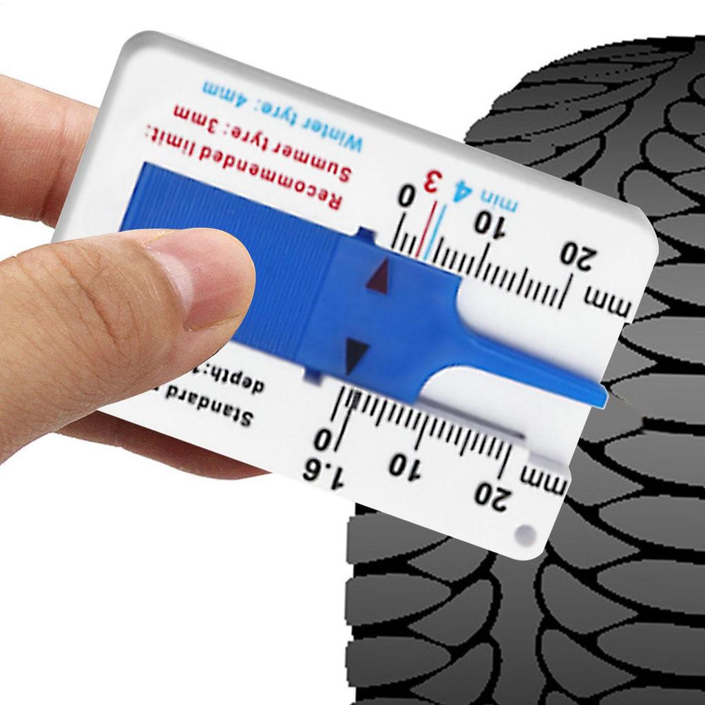 1pcs Tyre Tread Depth Depthometer Car Wheel Tread Depthometer Tread Ruler Wheel Measure Tool Plastic Measure Tools