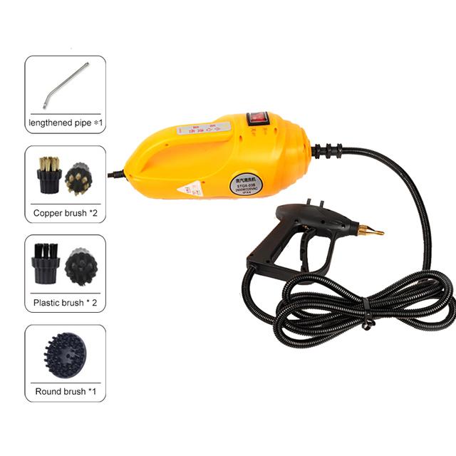 

Бытовая кухонная пароочиститель для чистки кухонного оборудования Пароочиститель для кондиционера Вытяжка для чистки автомобиля 220 В/110 В 220V жёлтый