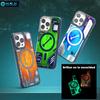 Shining In Dark Youngkit Quicksand Magnetic Case Compatible with Iphone 17/16 Shockproof for Iphone 16 Pro Max Case for Iphone 17 Pro Max Case