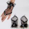 1Pair Sexy Lace Wrist Fingerless Wedding Evening Party Bridal Short Gloves Dress
