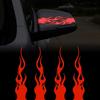 Flame Reflective Car Sticker Motorsport Flame Stripe Sticker Motorcycle Bike Skateboard DIY