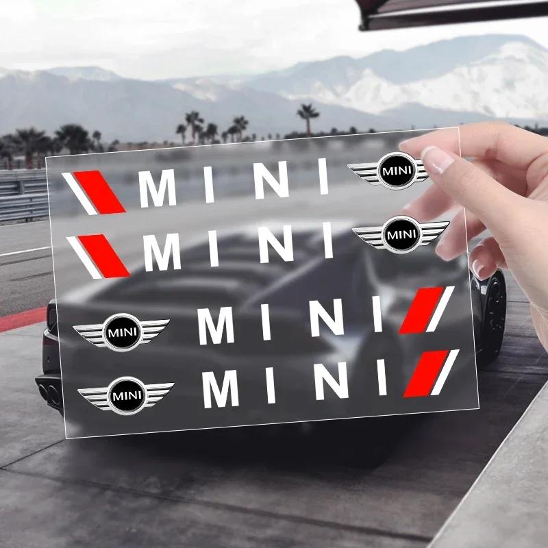 4x Car-Styling Accessories Car Door Handle Stickers Decals Automobiles For MINI Cooper JCW WORKS R55 R56 F55 F56 R57 R58 R59 R60 gqtsu22
