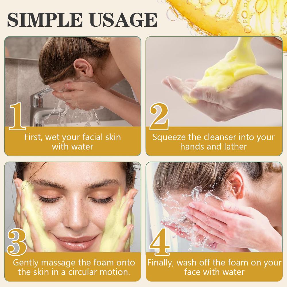 60g Turmeric Facial Scrub-Rich In Vitamin and Turmeric Extract-Smoothing and Cleaning Dry & Oily Skin-Suitable For All Skin Types