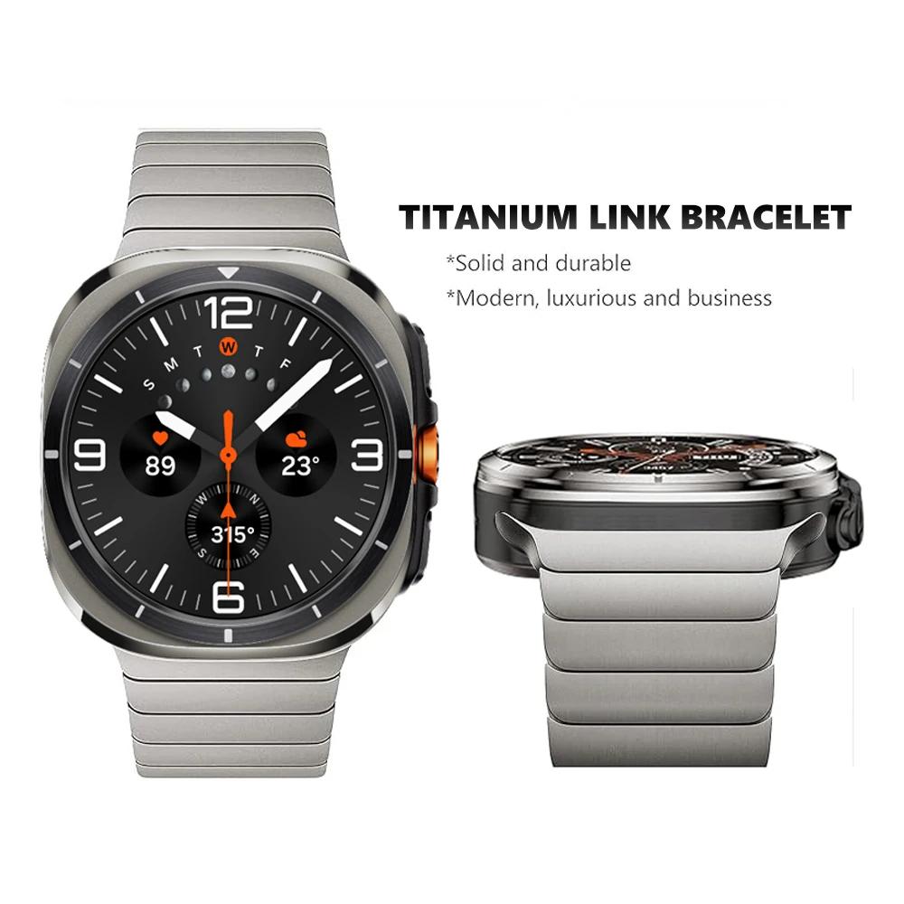 Brățară Magnetică de Lux din Titan pentru Samsung Galaxy Watch 7 Ultra 47mm Brățară cu Zale pentru SAMSUNG GALAXY ULTRA 47MM Bărbați Correa