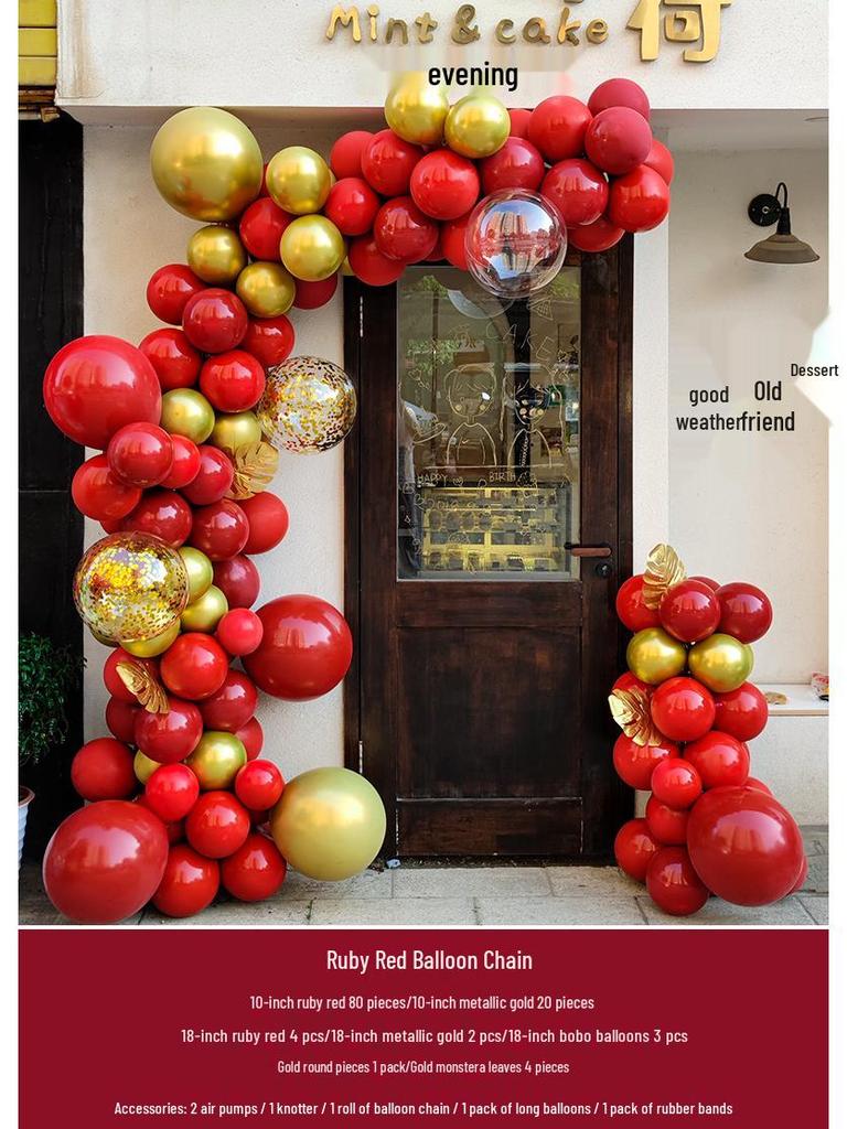 Graduation & Event Balloon Arch Decoration for Yoga Studio or Storefront Background