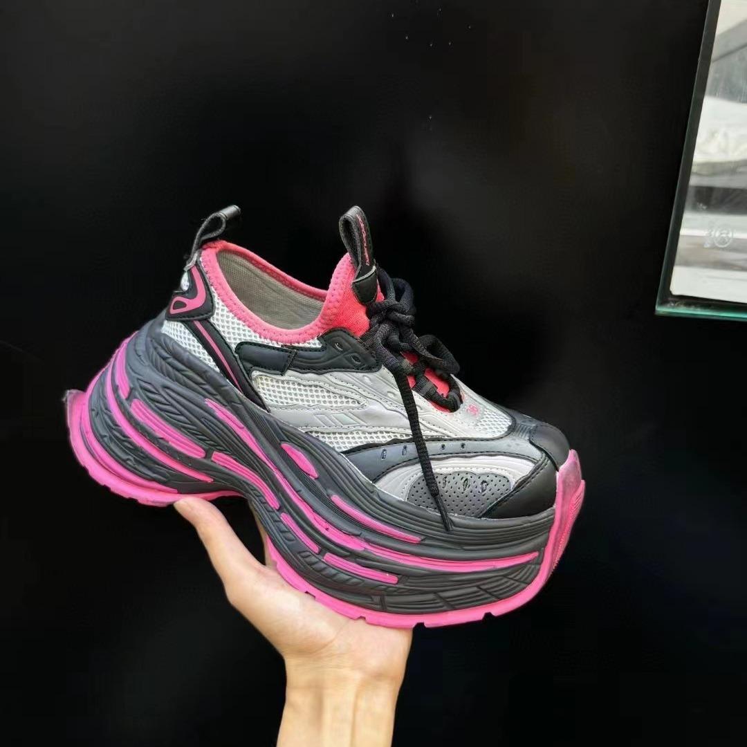 

2025 новый парижский романтический весенний шорти музыка подошва 9 см высота подошвы увеличивающая рост повседневная обувь 40 розы красного